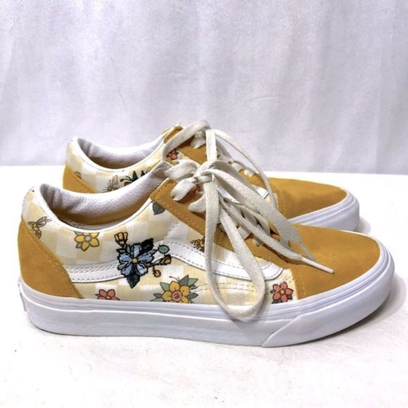 Vans Shoes - Vans Old School Garden Cottage Check Suede Sneakers